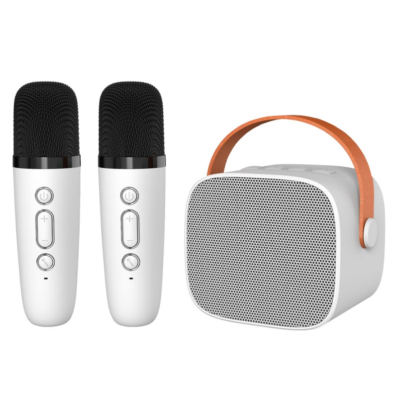 Φορητό Ηχείο Blavec WS-07 Karaoke Party Portable Bluetooth Speaker with 2 Microphones 5W White
