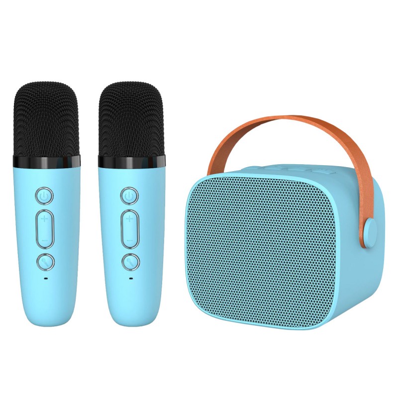 Φορητό Ηχείο Blavec WS-07 Karaoke Party Portable Bluetooth Speaker with 2 Microphones 5W Blue