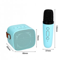 Φορητό Ηχείο Blavec WS-07 Karaoke Party Portable Bluetooth Speaker with 2 Microphones 5W Blue