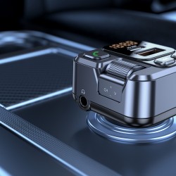 Φορτιστής Αυτοκινήτου Blavec TR-05 USB-A & USB-C Bluetooth FM Transmitter Flash 30W Car Charger Black