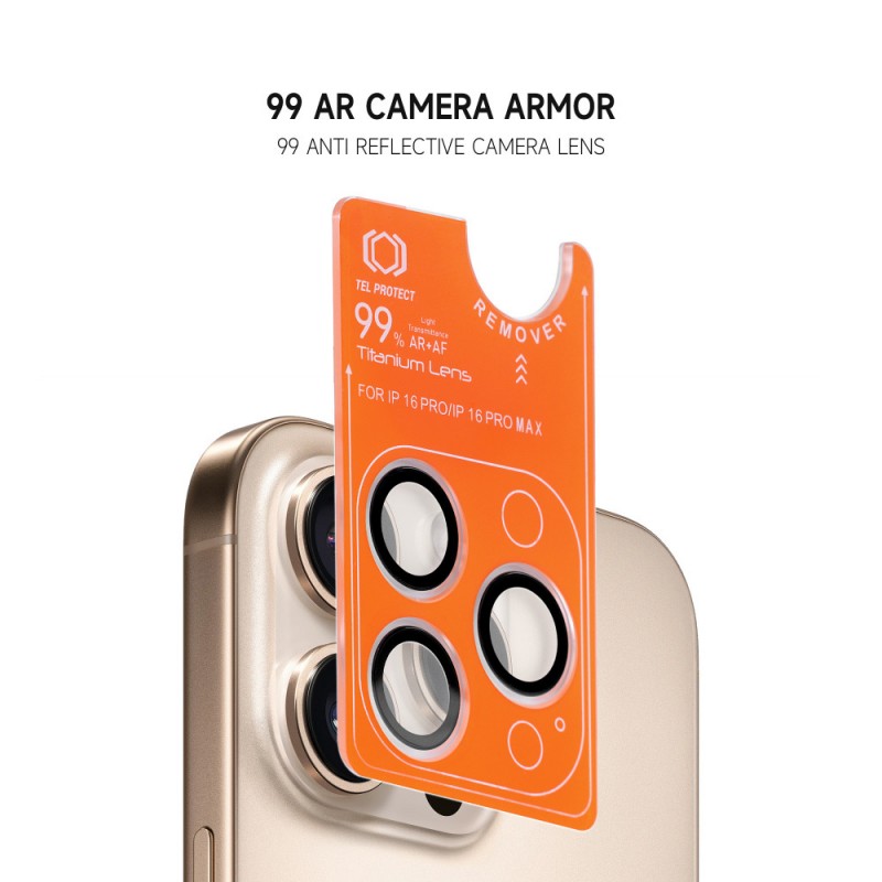 Προστατευτικό Φακών Κάμερας Tel Protect Titanium Lens 99% AR on Camera for iPhone 17 (6.3") Clear (2τμχ)