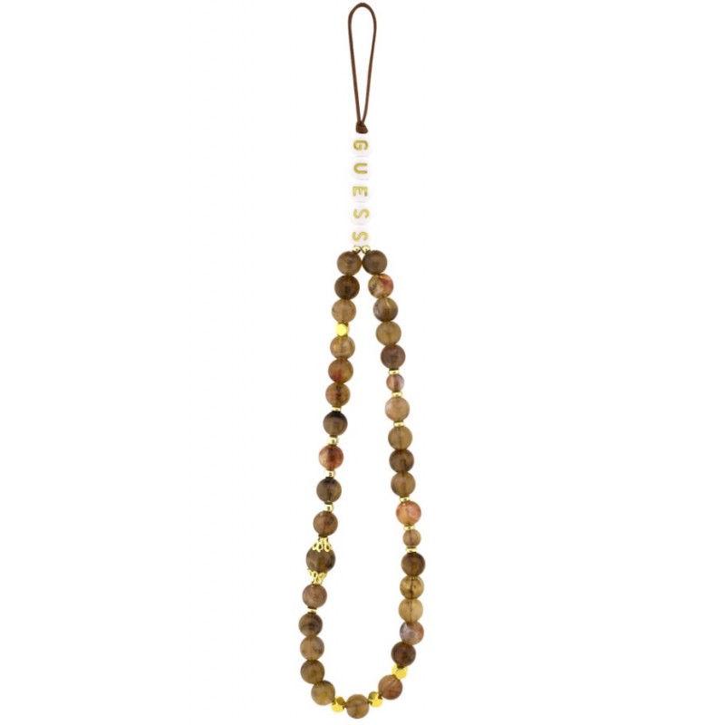 Θήκη Guess PU 4G Metal Logo Strap Apple iPhone 17 (6.3") Brown