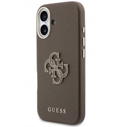 Θήκη Guess PU Resin Logo Case Apple iPhone 17 (6.3") Brown