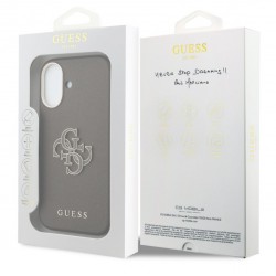 Θήκη Guess PU Resin Logo Case Apple iPhone 17 (6.3") Brown