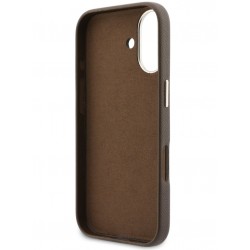 Θήκη Guess PU Resin Logo Case Apple iPhone 17 (6.3") Brown