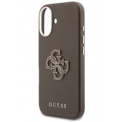Θήκη Guess PU Resin Logo Case Apple iPhone 17 (6.3") Brown