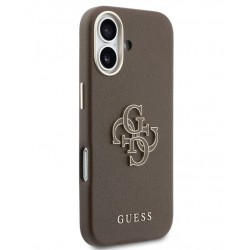 Θήκη Guess PU Resin Logo Case Apple iPhone 17 (6.3") Brown
