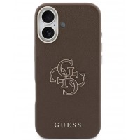 Θήκη Guess PU Resin Logo Case Apple iPhone 17 (6.3") Brown