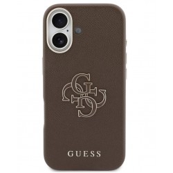 Θήκη Guess PU Resin Logo Case Apple iPhone 17 (6.3") Brown