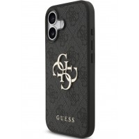 Θήκη Guess PU 4G Metal Logo Case Apple iPhone 17 (6.3") Black