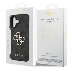Θήκη Guess PU 4G Metal Logo Case Apple iPhone 17 (6.3") Black