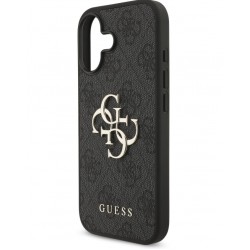 Θήκη Guess PU 4G Metal Logo Case Apple iPhone 17 (6.3") Black