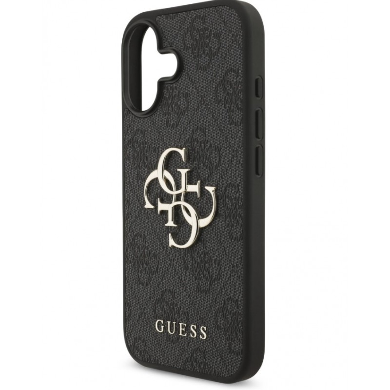 Θήκη Guess PU 4G Metal Logo Case Apple iPhone 17 (6.3") Black