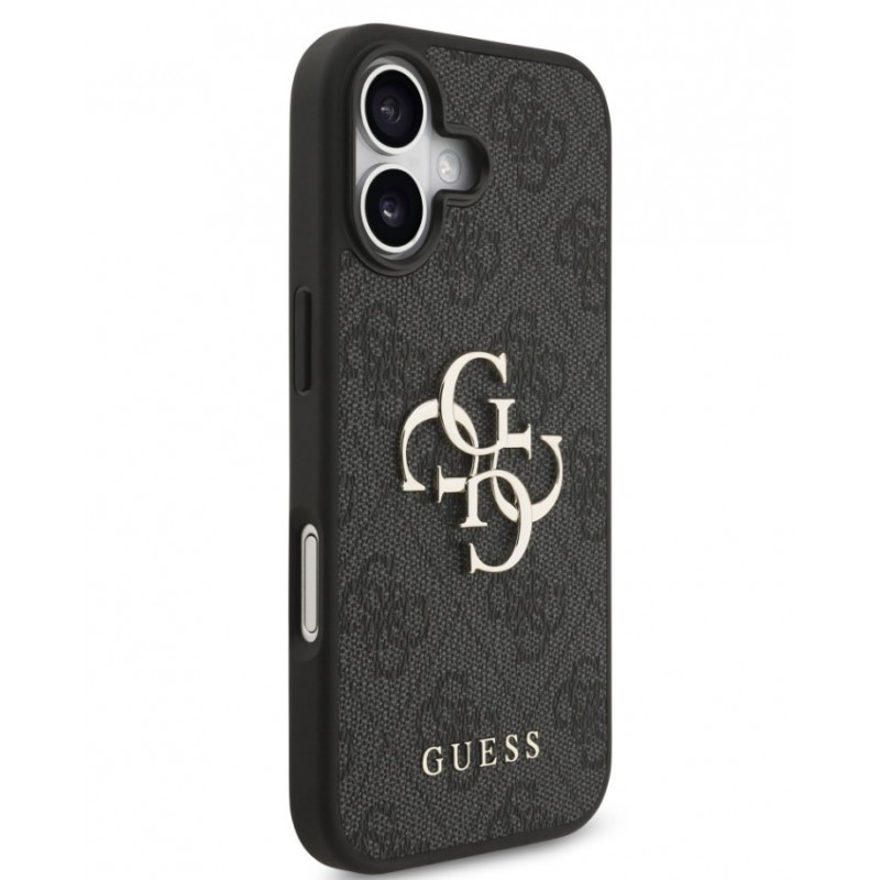 Θήκη Guess PU 4G Metal Logo Case Apple iPhone 17 (6.3") Black