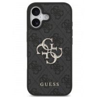 Θήκη Guess PU 4G Metal Logo Case Apple iPhone 17 (6.3") Black