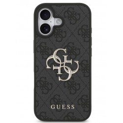 Θήκη Guess PU 4G Metal Logo Case Apple iPhone 17 (6.3") Black