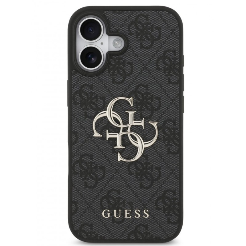 Θήκη Guess PU 4G Metal Logo Case Apple iPhone 17 (6.3") Black