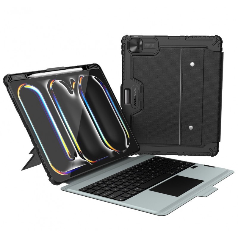Θήκη Πληκτρολογίου/Υποδοχή Γραφίδας Nillkin Bumper Combo Keyboard Case (Backlit Version) Apple iPad Pro 13" 2024 Black