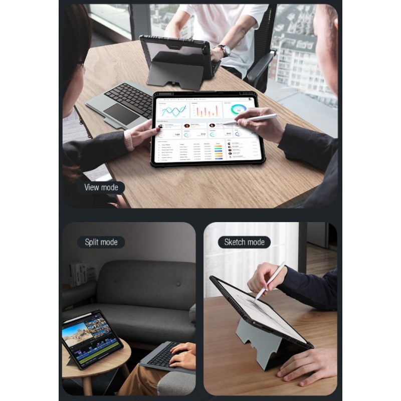 Θήκη Πληκτρολογίου/Υποδοχή Γραφίδας Nillkin Bumper Combo Keyboard Case (Backlit Version) Apple iPad Pro 13" 2024 Black
