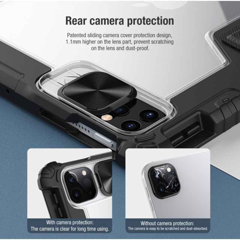 Θήκη Nillkin Bumper PRO Protective Stand Case Apple iPad Air 4/5/10.9" / 2020/11" / 2024/25/26/Pro 11" / 2020/21/22 Black