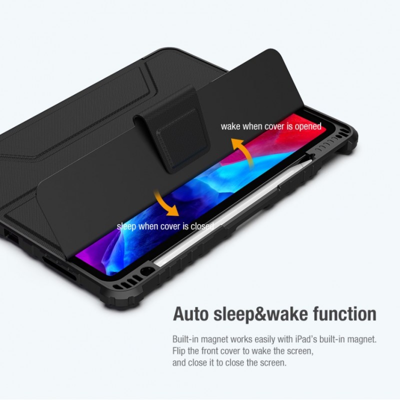 Θήκη Nillkin Bumper PRO Protective Stand Case Apple iPad Air 4/5/10.9" / 2020/11" / 2024/25/26/Pro 11" / 2020/21/22 Black