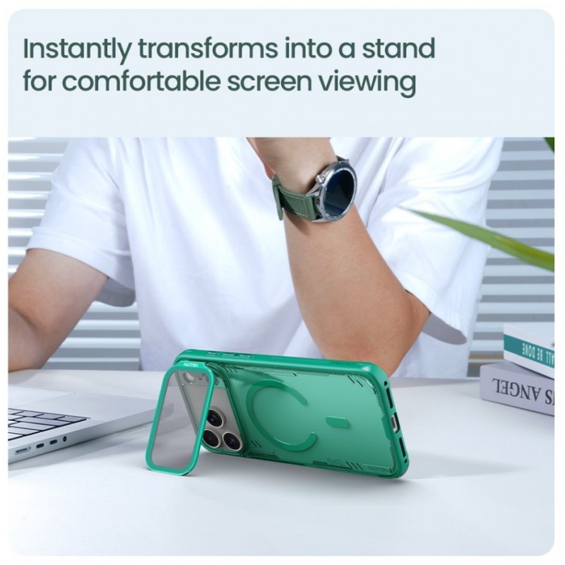 Θήκη Nillkin Iceblade Prop Magnetic Cover Apple iPhone 17 Pro Max (6.7") Dark Night Black