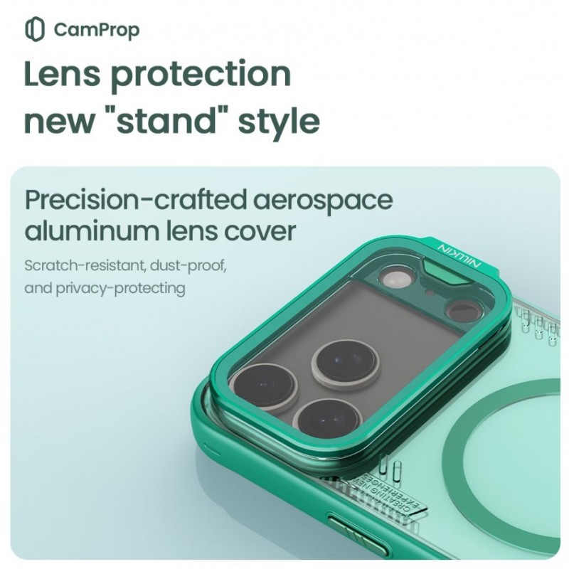 Θήκη Nillkin Iceblade Prop Magnetic Cover Apple iPhone 17 Pro Max (6.7") Dark Night Black