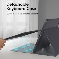 Θήκη Πληκτρολογίου/Υποδοχη ΄Γραφίδας Keyboard QWERTY with Touchpad and Backlight Apple iPad Pro 11" (2024/2025) Black 