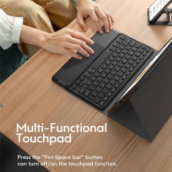 Θήκη Πληκτρολογίου/Υποδοχη ΄Γραφίδας Keyboard QWERTY with Touchpad and Backlight Apple iPad Pro 11" (2024/2025) Black 