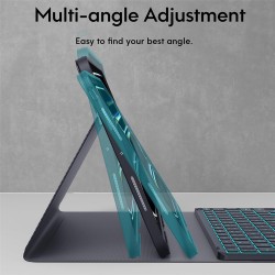 Θήκη Πληκτρολογίου/Υποδοχη ΄Γραφίδας Keyboard QWERTY with Touchpad and Backlight Apple iPad Pro 11" (2024/2025) Black 
