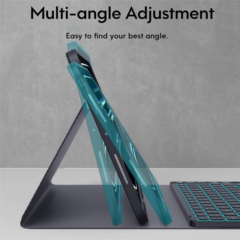 Θήκη Πληκτρολογίου/Υποδοχη ΄Γραφίδας Keyboard QWERTY with Touchpad and Backlight Apple iPad Pro 11" (2024/2025) Black 