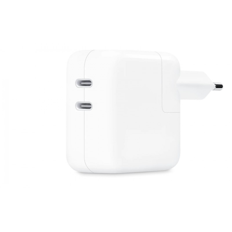 Φορτιστής Ταξιδίου Apple MW2K3ZM/A 35W 2xUSB-C (Original) White