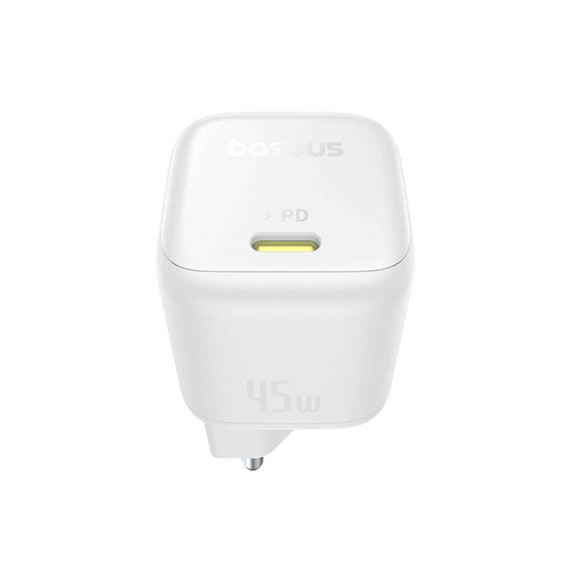 Φορτιστής Ταξιδιού Baseus PicoGo GaN Wall Charger 1xUSB-C 45W White (P10176800213-00)