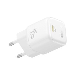 Φορτιστής Ταξιδιού Baseus PicoGo GaN Wall Charger 1xUSB-C 45W White (P10176800213-00)