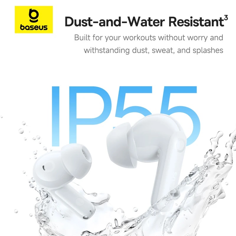 Ακουστικά Bluetooth Baseus Bass BP1 Pro True Wireless Earphones White