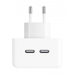 Φορτιστής Ταξιδίου Apple Dual USB-C  Port Power Adapter 35W (Original Bulk) White