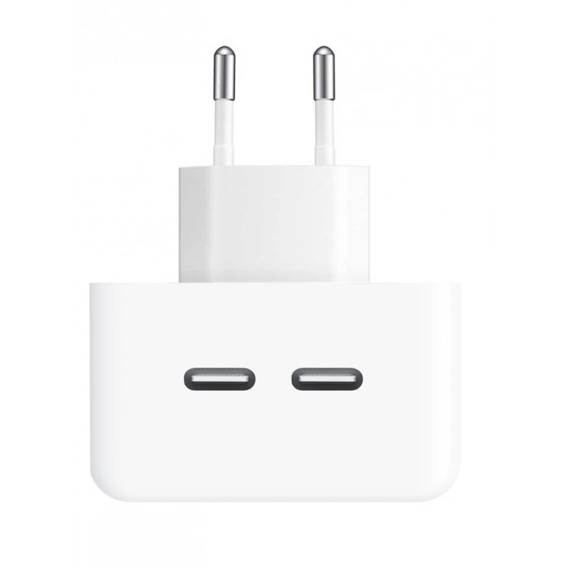Φορτιστής Ταξιδίου Apple Dual USB-C  Port Power Adapter 35W (Original Bulk) White
