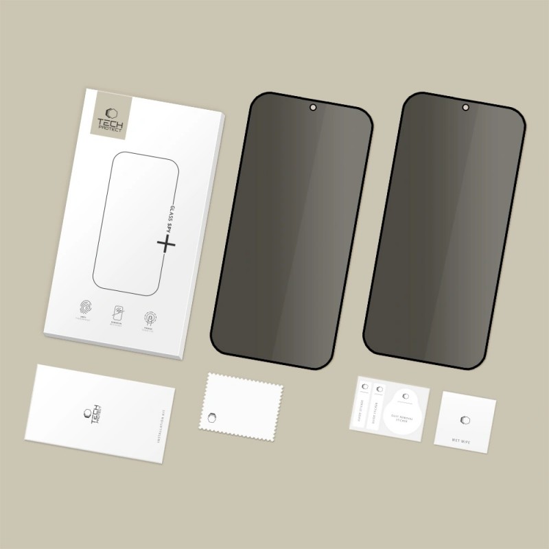 Γυαλί Προστασίας Tech-Protect Glass Spy+ 2-Pack Samsung Galaxy A57 5G / A37 5G / S25 FE Privacy