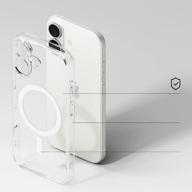 Θήκη Ringke Fusion Magnetic Magsafe Case Apple iPhone 17 (6.3") Transparent