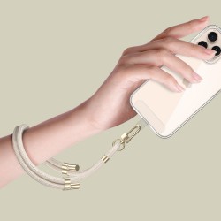 Λουράκι Καρπού Tech-Protect C4S Rope Wrist Strap Beige/Gold