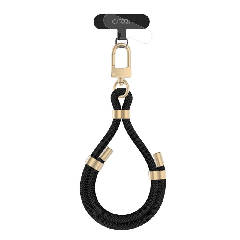 Λουράκι Καρπού Tech-Protect C4S Rope Wrist Strap Black/Gold
