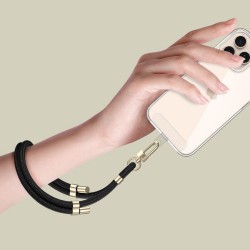 Λουράκι Καρπού Tech-Protect C4S Rope Wrist Strap Black/Gold