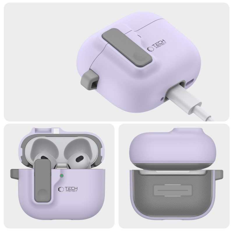 Θήκη Tech-Protect Slim Hook Apple Airpods 4 Lavender