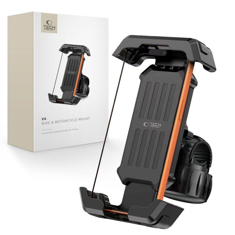 Βάση Μηχανής/Ποδηλάτου Tech-Protect V6 Universal Bike & Motorcucle Mount Black