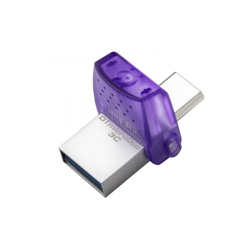 Kingston DataTraveler MicroDuo 3C 128GB USB 3.1 Stick Purple (DTDUO3CG3/128GB)