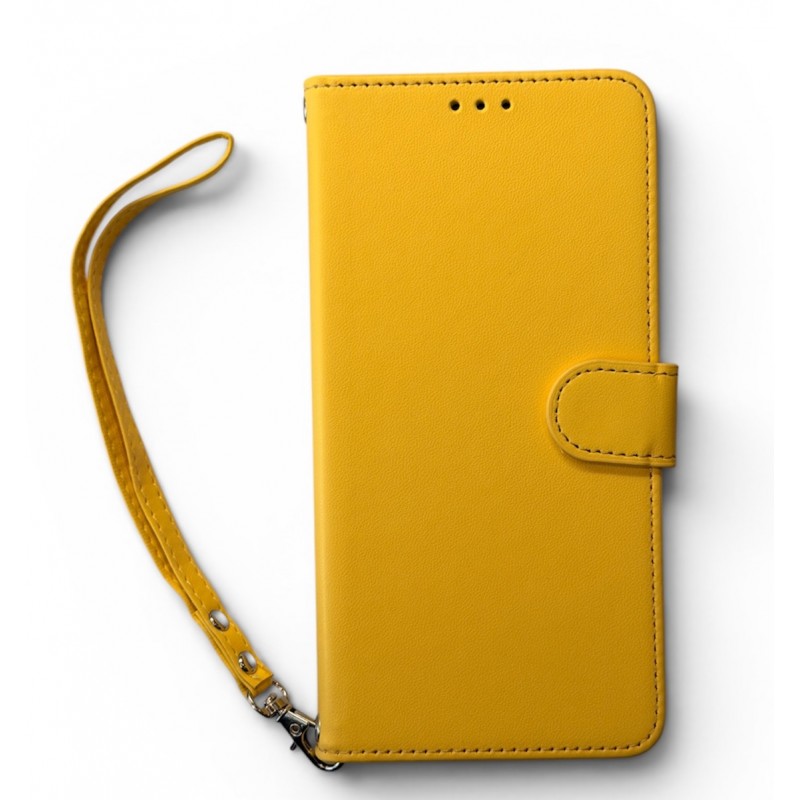 Θήκη Book Leather Texture Lanyard Case Xiaomi Poco X8 Pro Yellow