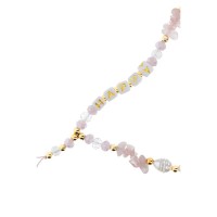  Λουράκι Λαιμού/Χειρός στήριξης Θήκης Happy Phone Lanyard, Phone Pendant Cord Length 44cm Lite Pink