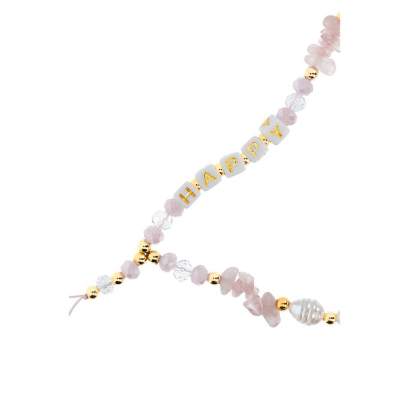  Λουράκι Λαιμού/Χειρός στήριξης Θήκης Happy Phone Lanyard, Phone Pendant Cord Length 44cm Lite Pink