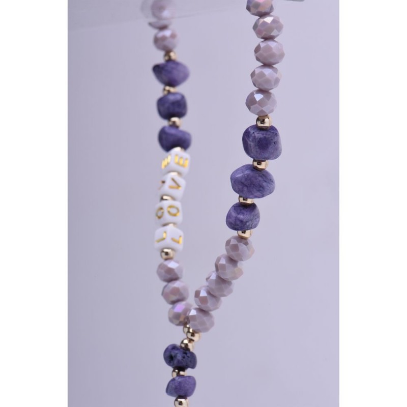 Λουράκι Λαιμού/Χειρός στήριξης Θήκης Love Phone Lanyard, Phone Pendant Cord Length 44cm Purple