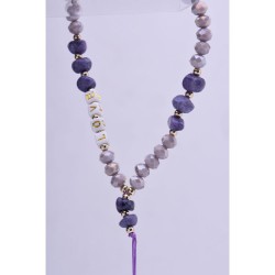  Λουράκι Λαιμού/Χειρός στήριξης Θήκης Love Phone Lanyard, Phone Pendant Cord Length 44cm Purple